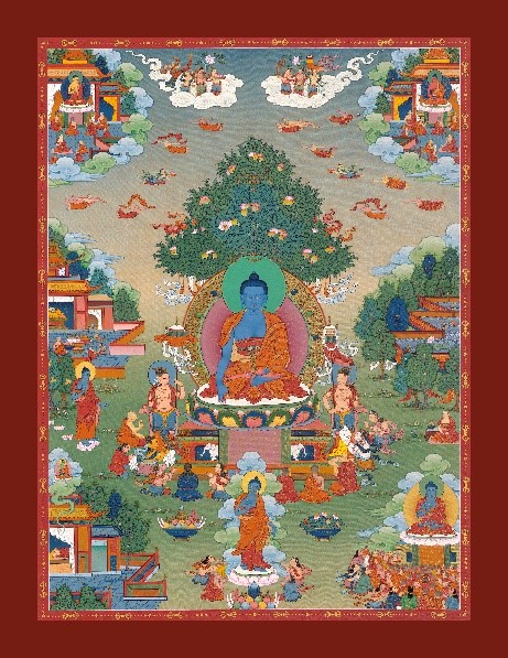 妙喜淨土唐卡全圖